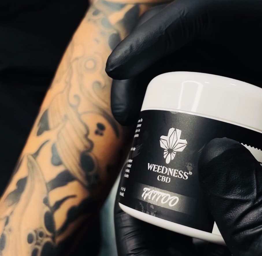 Bálsamo natural para tatuajes con 500mg CBD y 500mg CBG