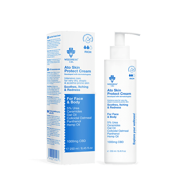 Crema de CBD para piel seca, atópica y con tendencia al eczema