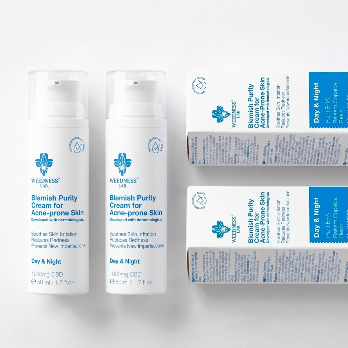Crema CBD purificante para pieles propensas al acné