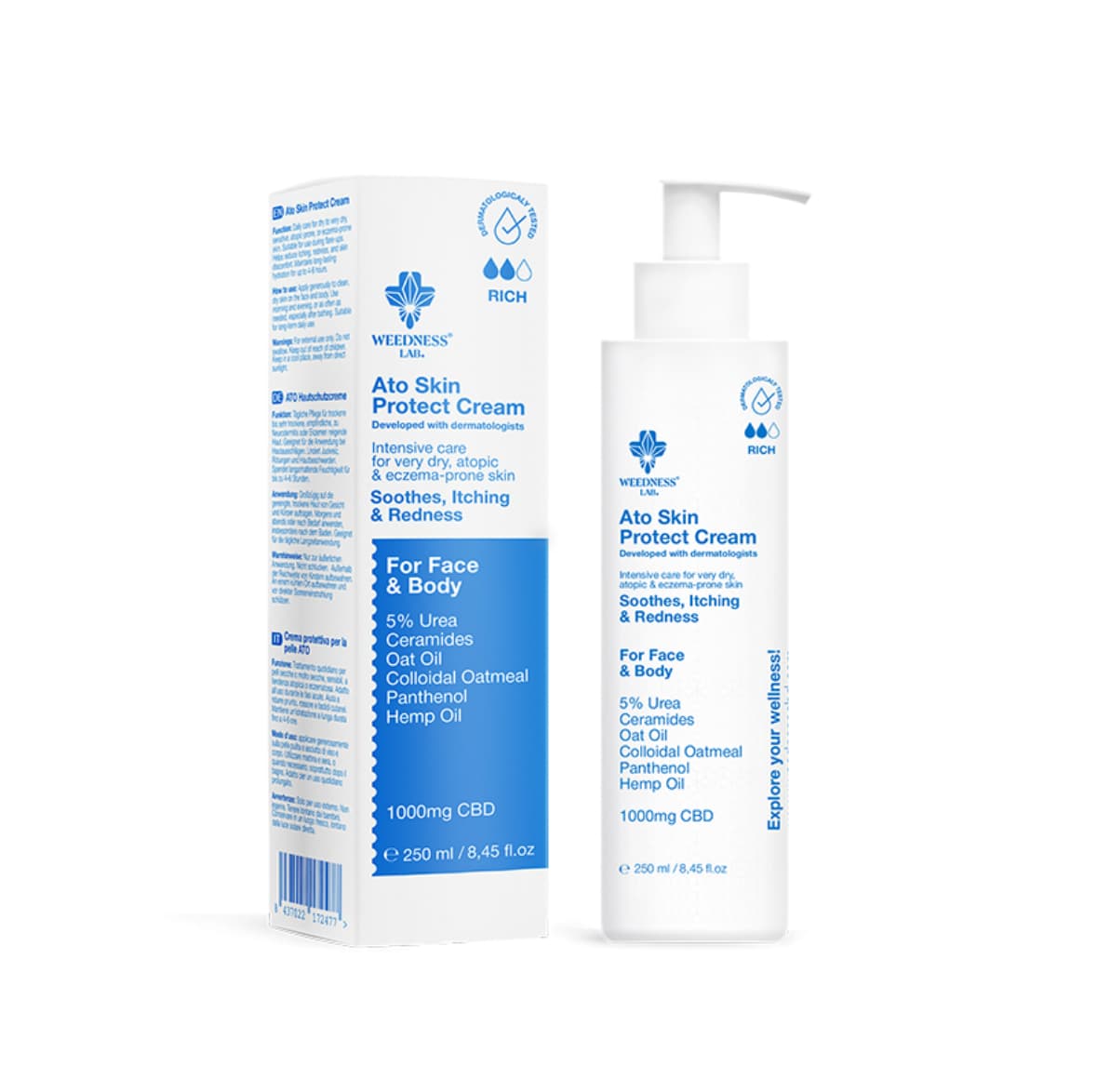Crema de CBD para piel seca, atópica y con tendencia al eczema
