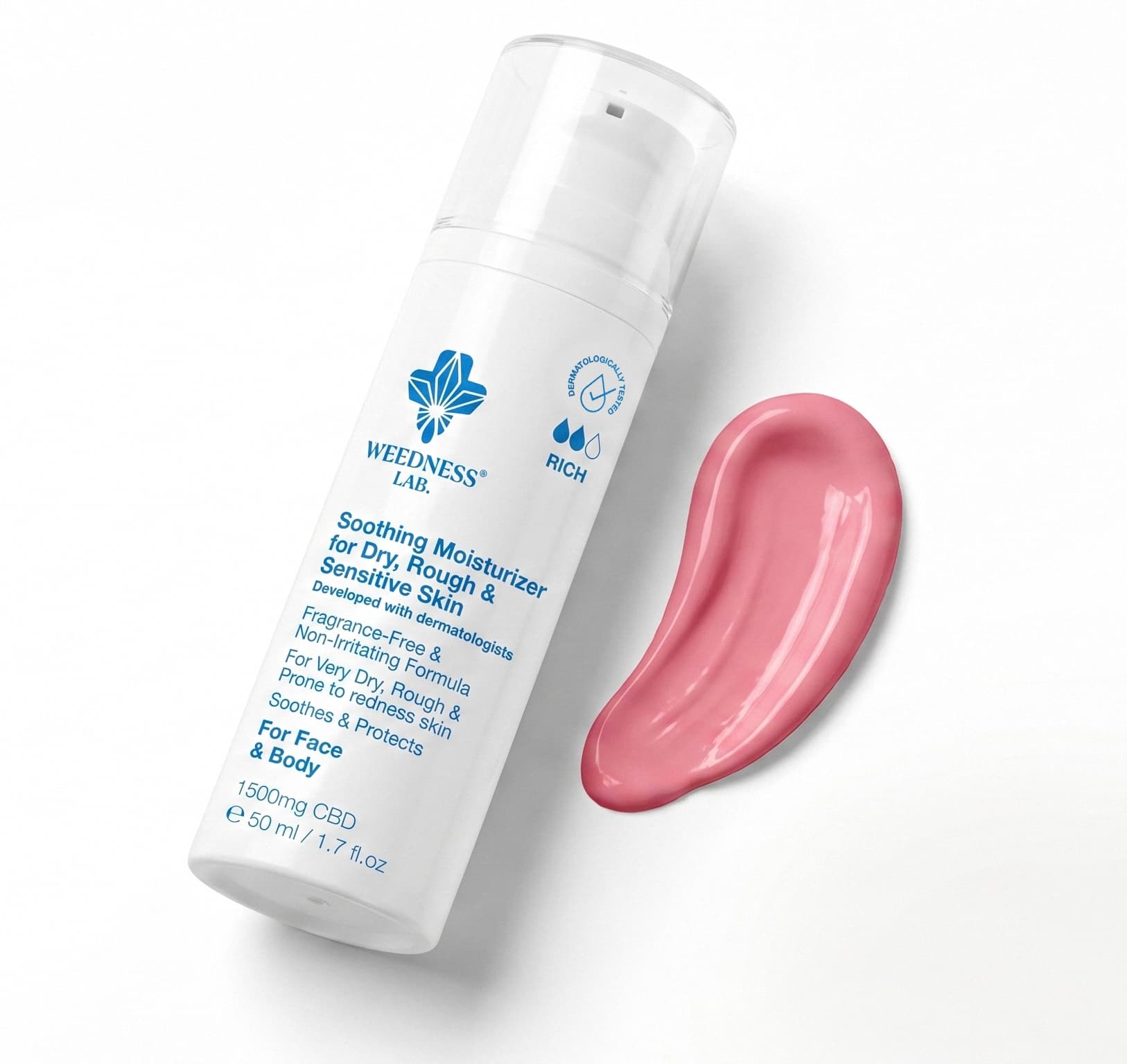 Crema reparadora de CBD para piel seca, descamada y con tendencia a la psoriasis.