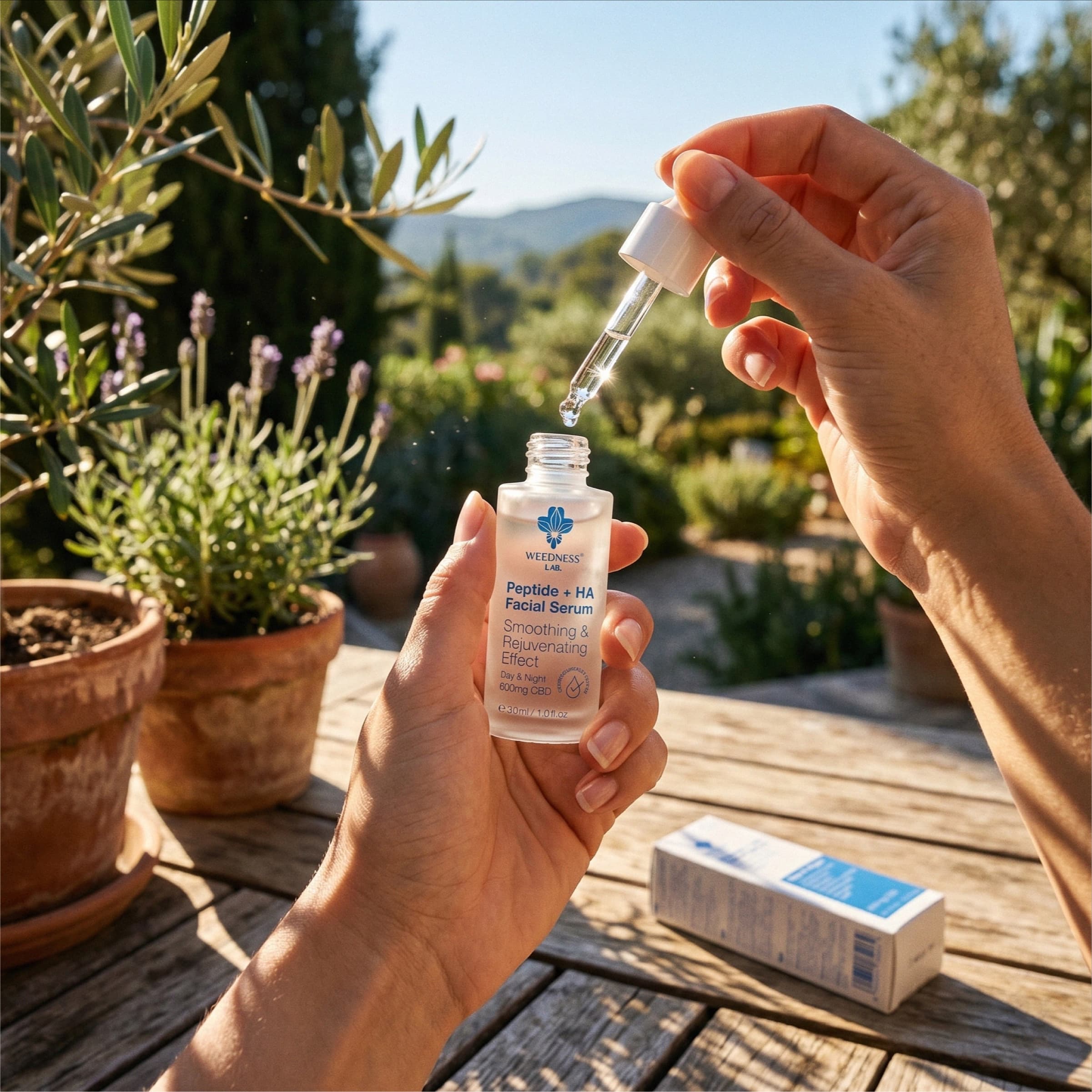 CBD Suero facial con péptidos y ácido hialurónico