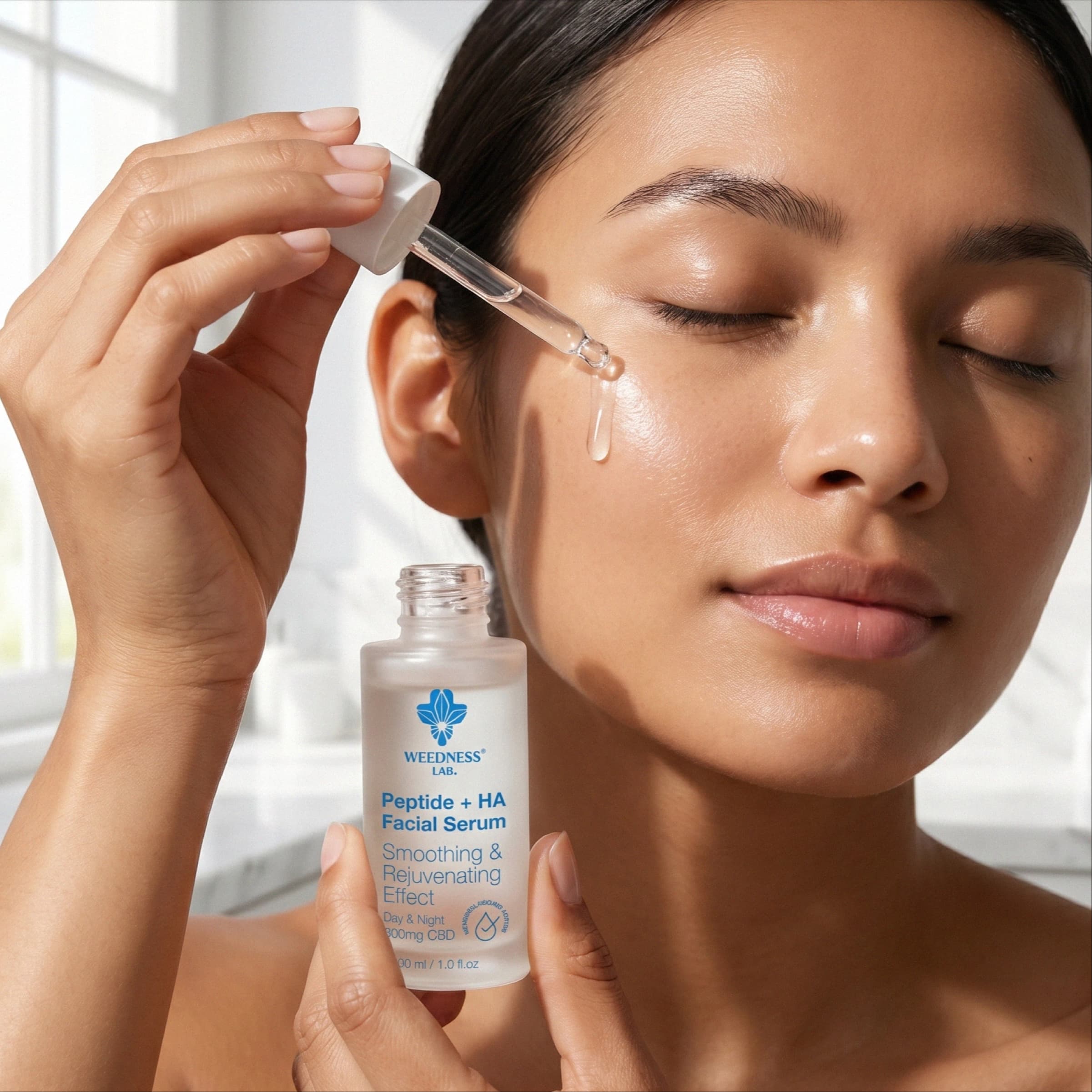 CBD Suero facial con péptidos y ácido hialurónico