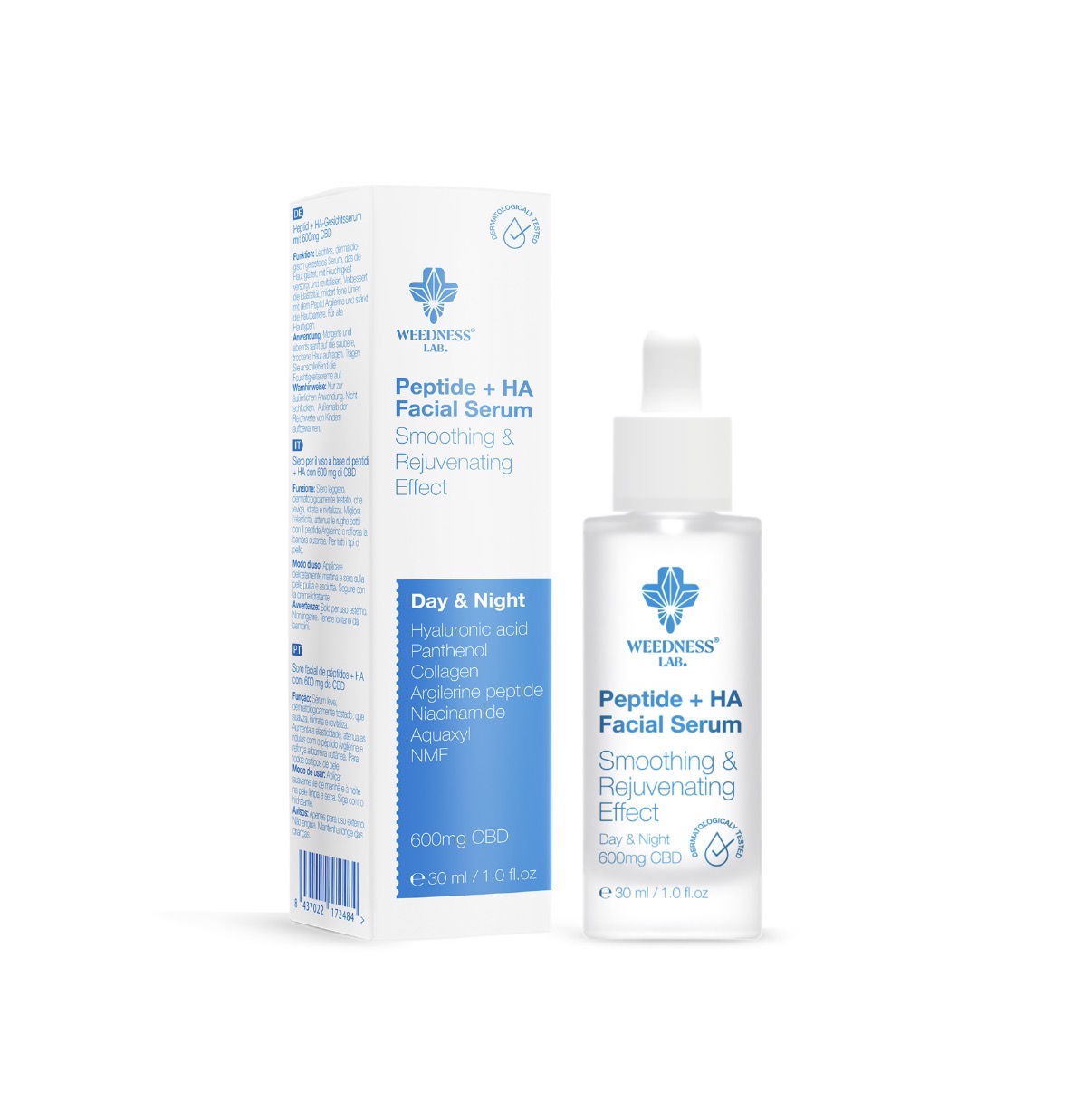 CBD Suero facial con péptidos y ácido hialurónico