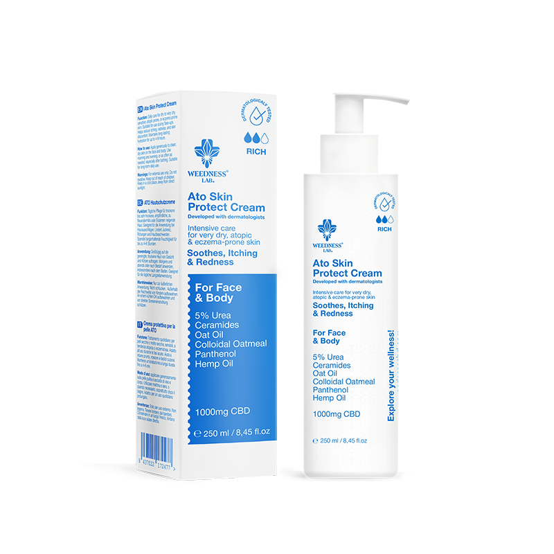 Crema de CBD para piel seca, atópica y con tendencia al eczema