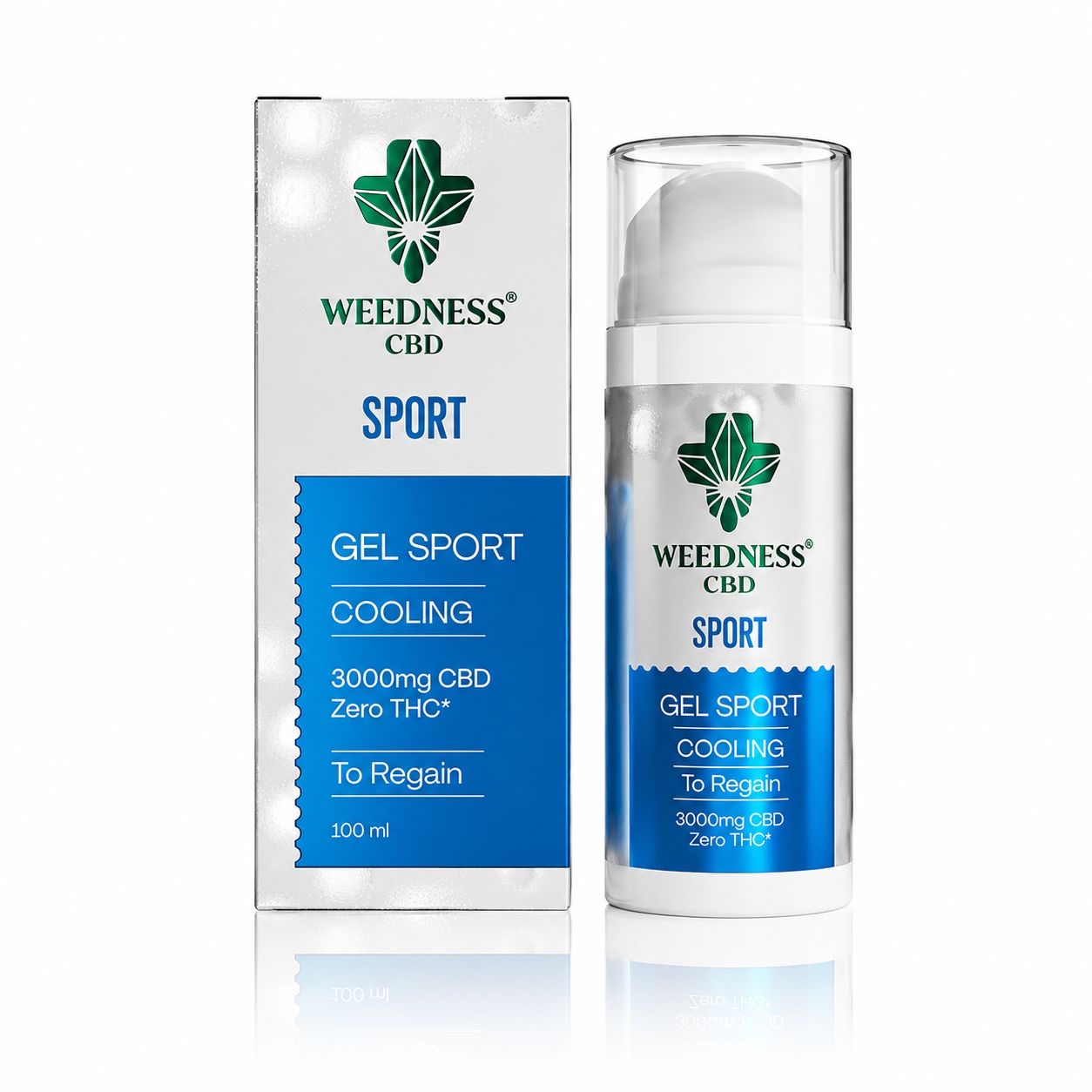 Gel Sport para Músculos y Articulaciones (Efecto frio) 3000mg CBD | 0 THC